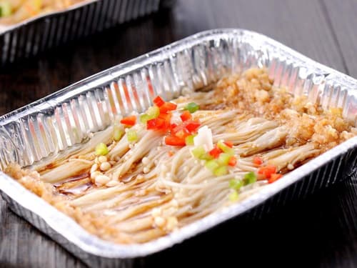 腾冲锡纸烤金针菇